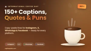 International Coffee Day 2026 captions to copy and paste