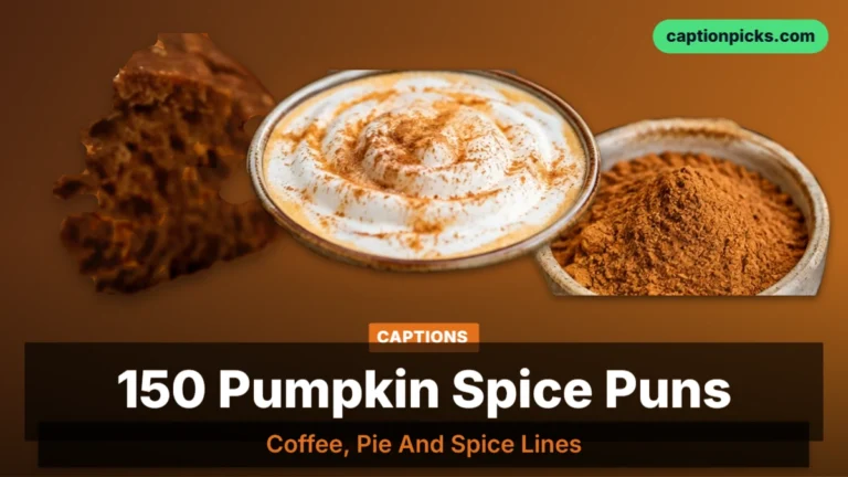 150 pumpkin spice puns for coffee, pie and pumpkin photos 2026