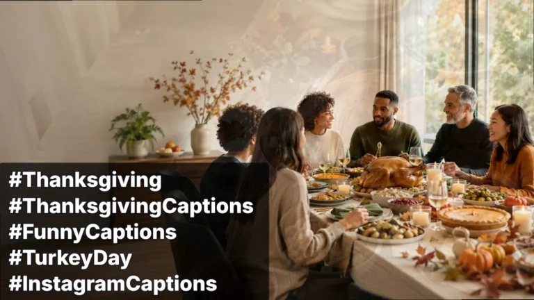 Funny Thanksgiving Instagram captions by photo type, 2026