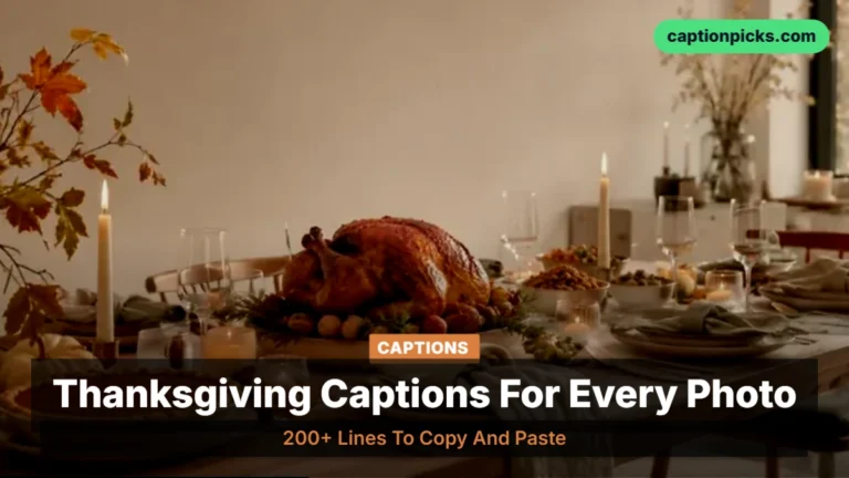 200+ Thanksgiving social media captions to copy for 2026